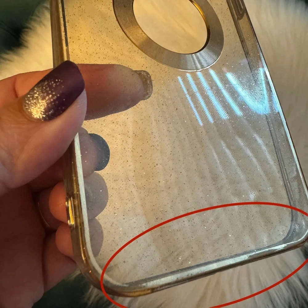 Shimmer Gold Clear Case for IPhone 13 Pro Max
